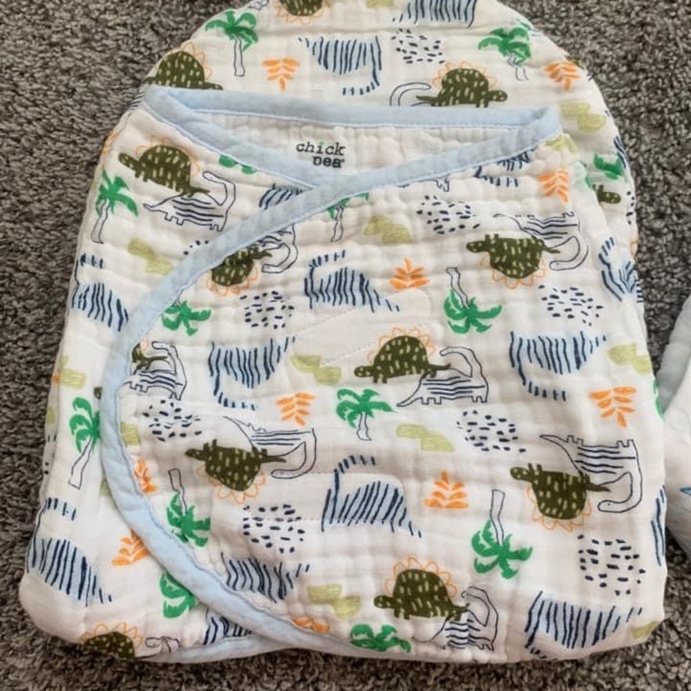 Velcro dinosaur swaddle